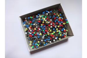 Buntkopf-Stecknadeln ca. 1.000 Stck